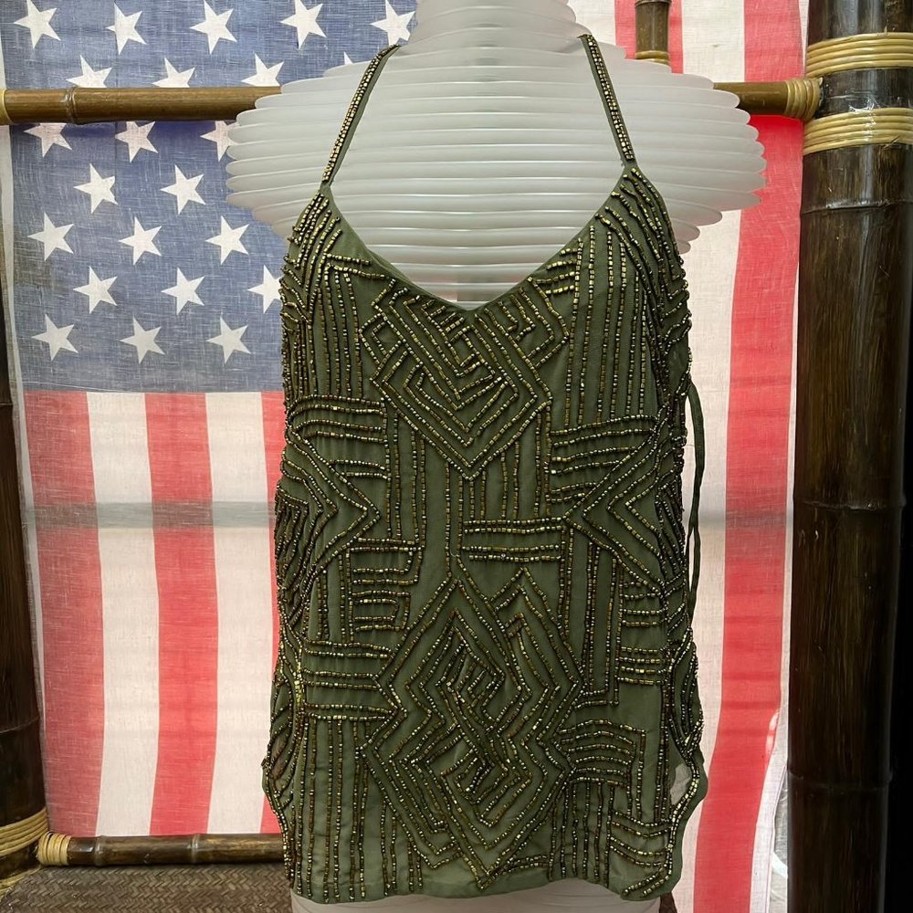 $298 NWT Polo by Ralph Lauren DAMAGE dress top - Picture 1 of 10